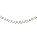 A diamond set necklace