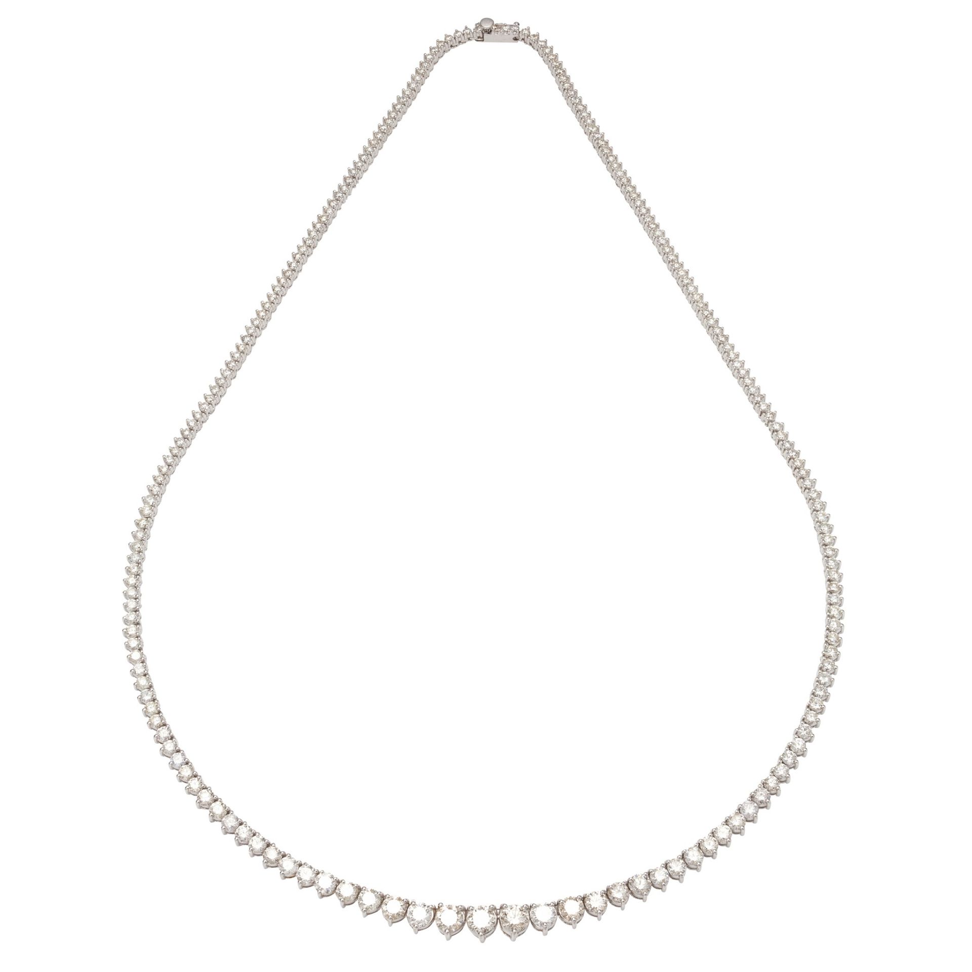 A diamond set necklace - Bild 2 aus 2