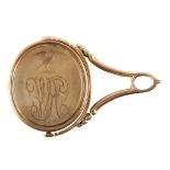 A George III rose gold mounted swivel seal