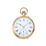 A lady's 9ct gold cased fob watch