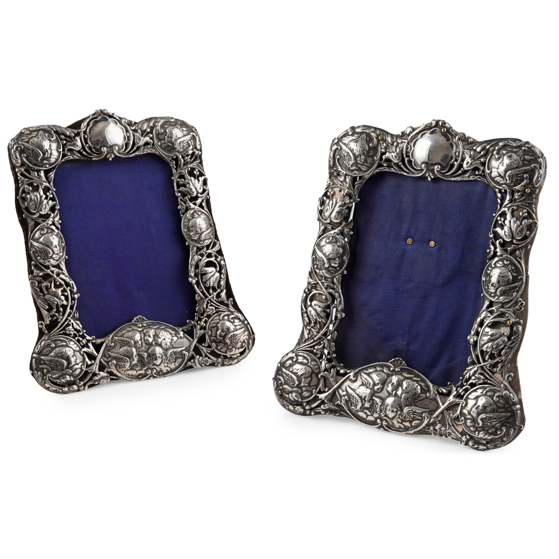 A pair of Edwardian photo frames