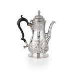 An Edwardian coffee pot