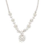 A diamond set necklace