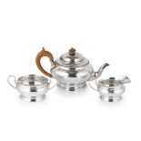 A three piece tea service