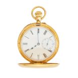 A gentleman's 18ct gold demi hunter cased presentation pocket watch