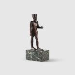 ANCIENT EGYPTIAN FIGURE OF AMUN EGYPT, LATE PERIOD, 664 - 332 B.C.