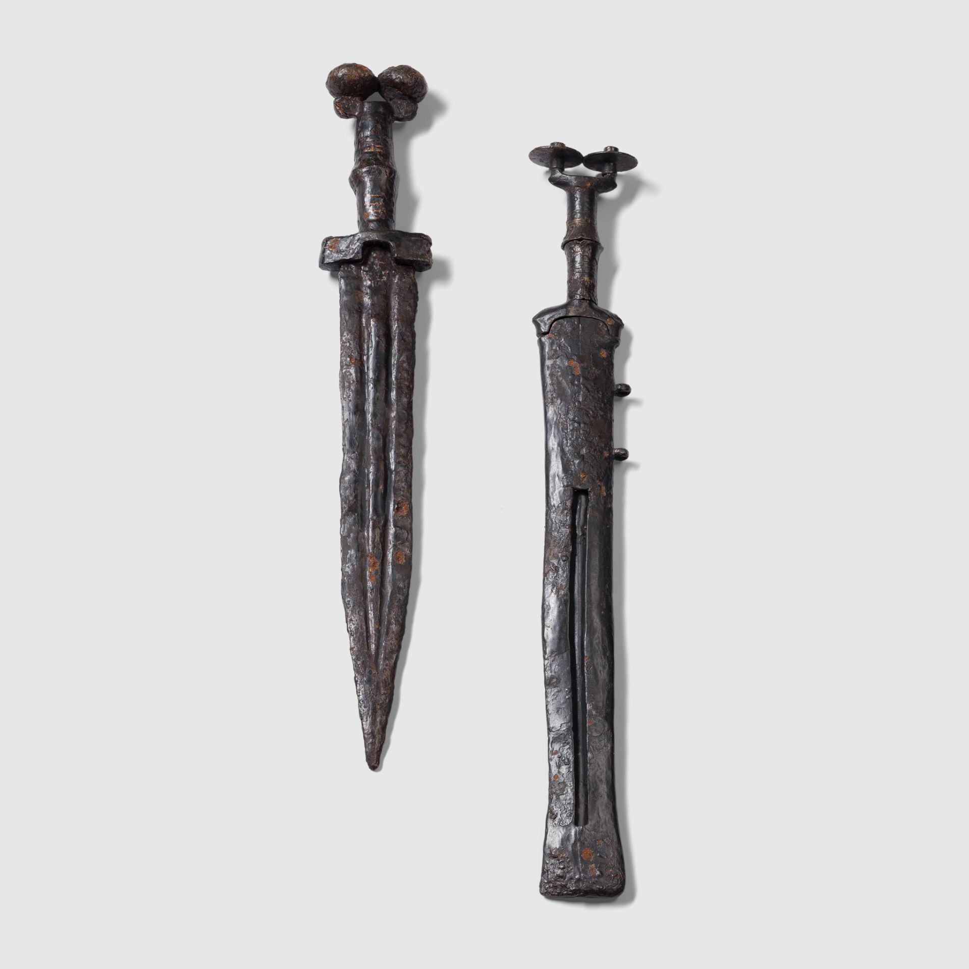 PAIR OF CELTIBERIAN DAGGERS IBERIA, IRON AGE, 500 - 300 B.C.