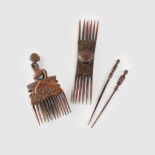 PAIR OF CHOKWE COMBS ANGOLA