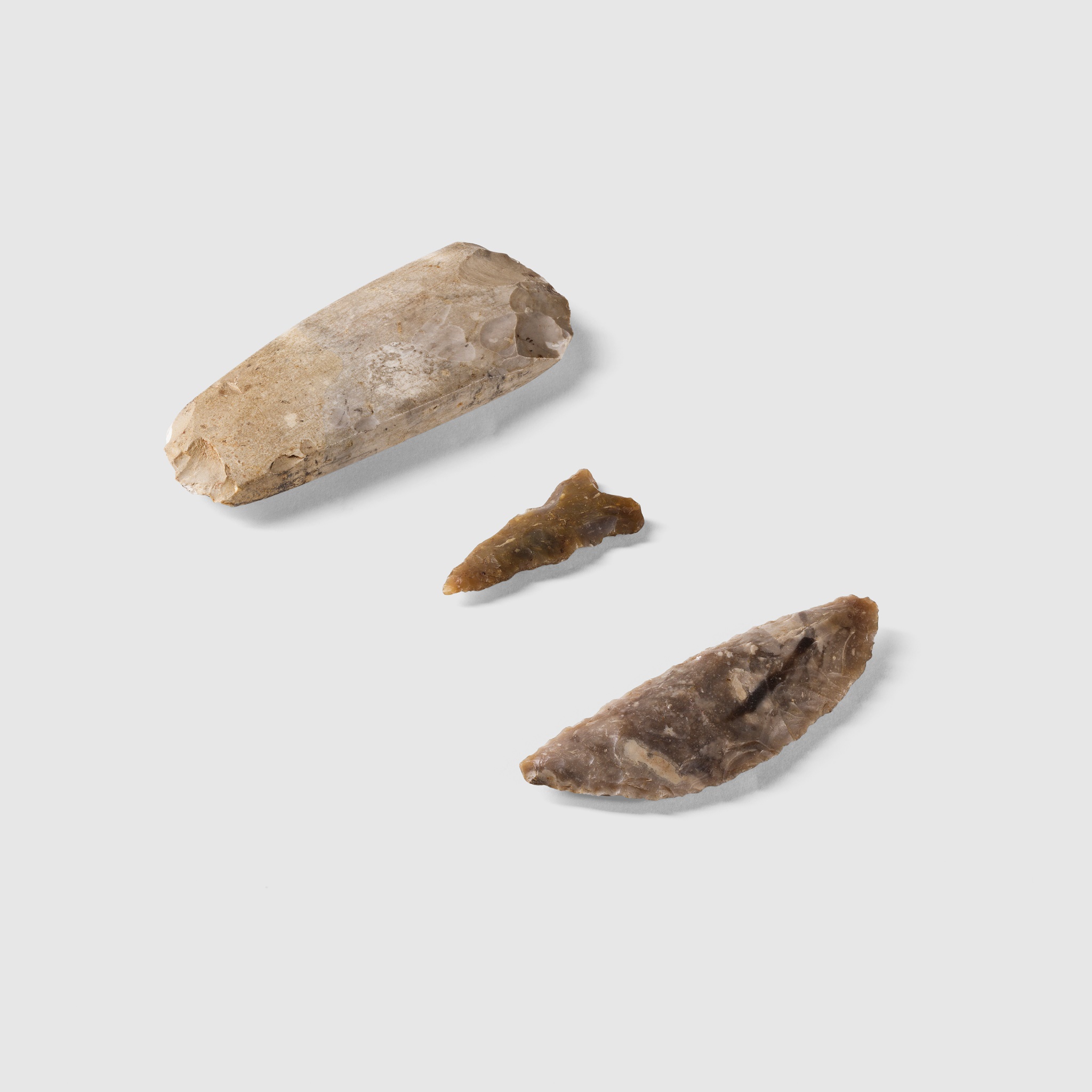 TRIO OF FLINT TOOLS SCANDINAVIA, C. 1900 B.C.