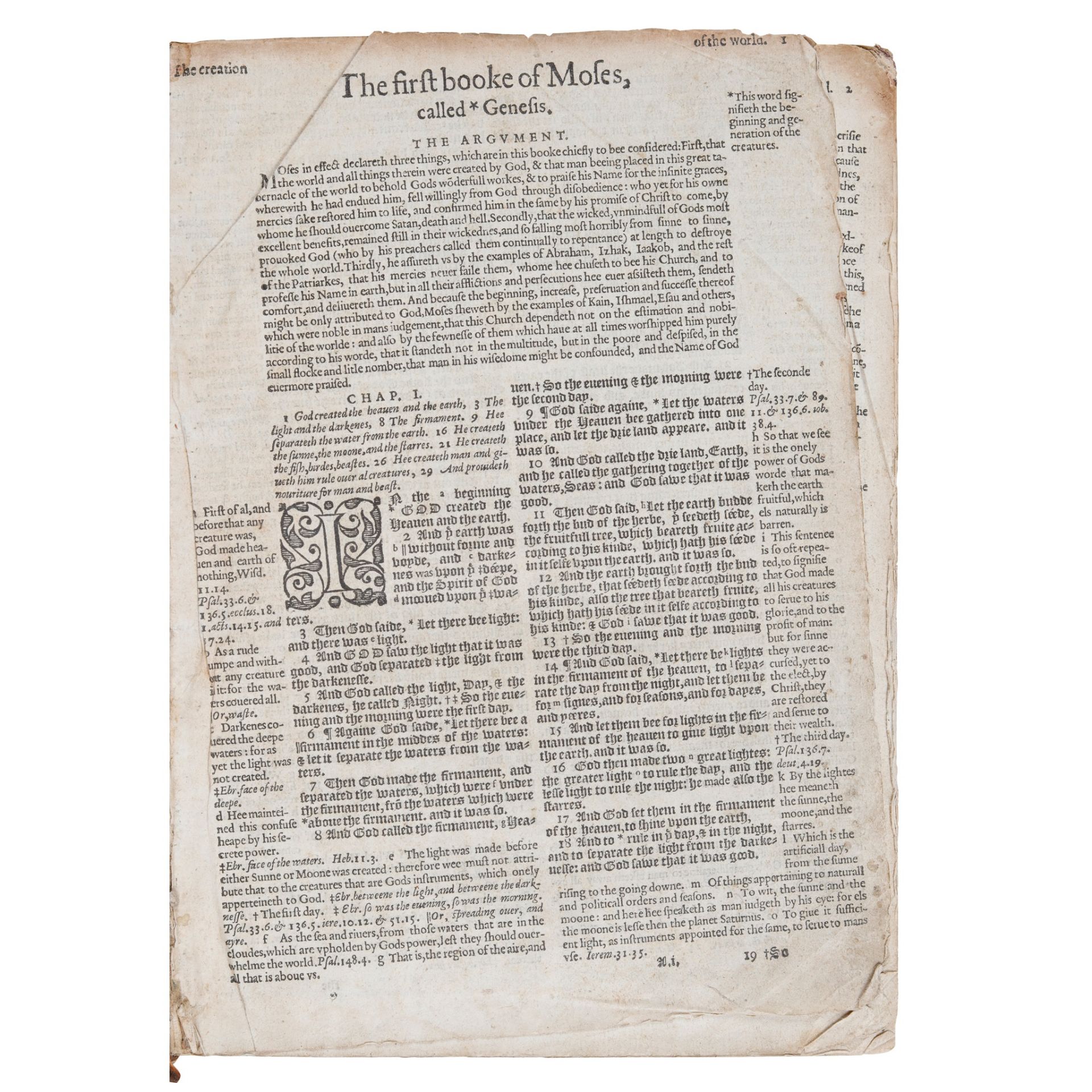 [Bible, Geneva Version] Printed by Christopher Barker