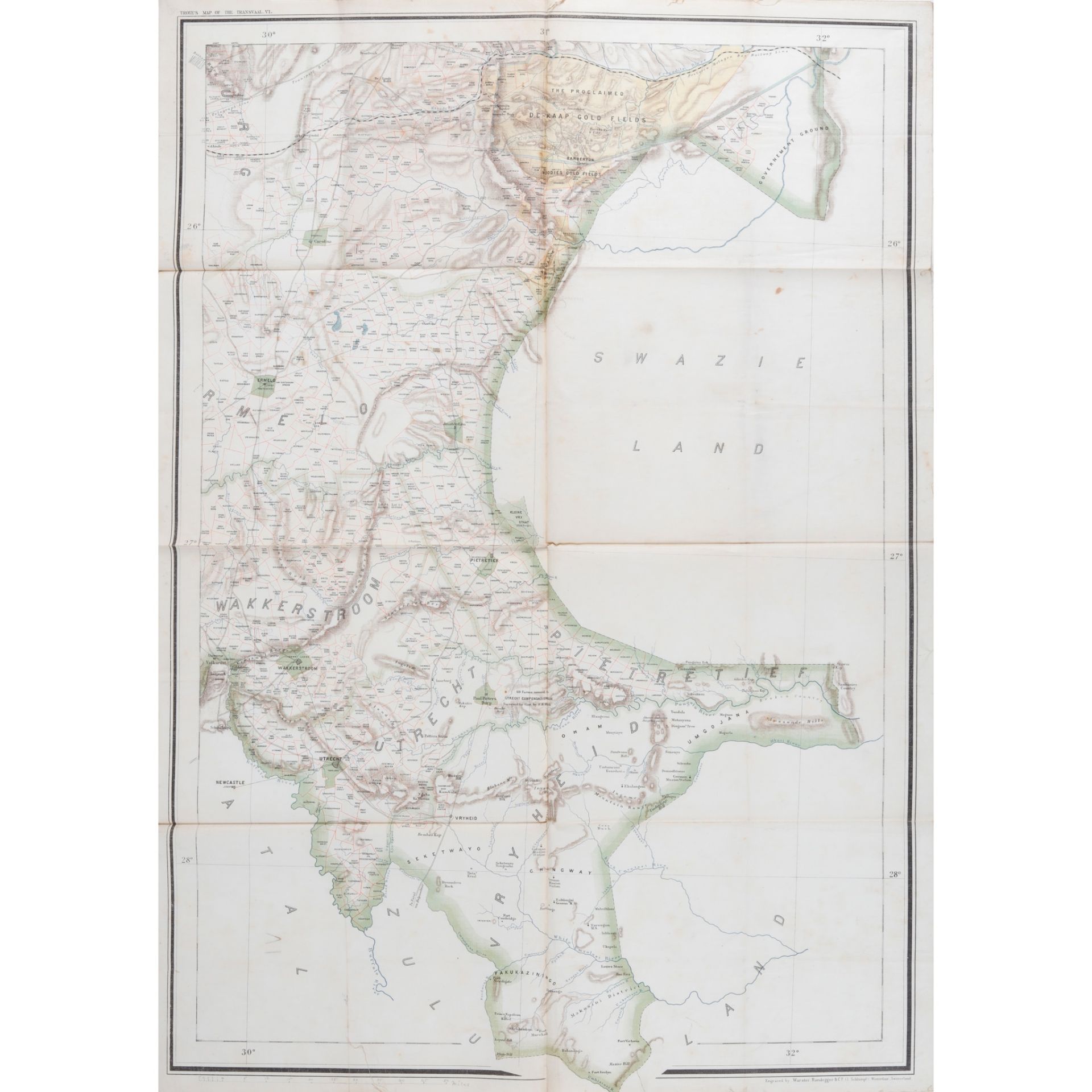 Fehr & Du Bois, publishers Troye's Map of the Transvaal - Bild 5 aus 6