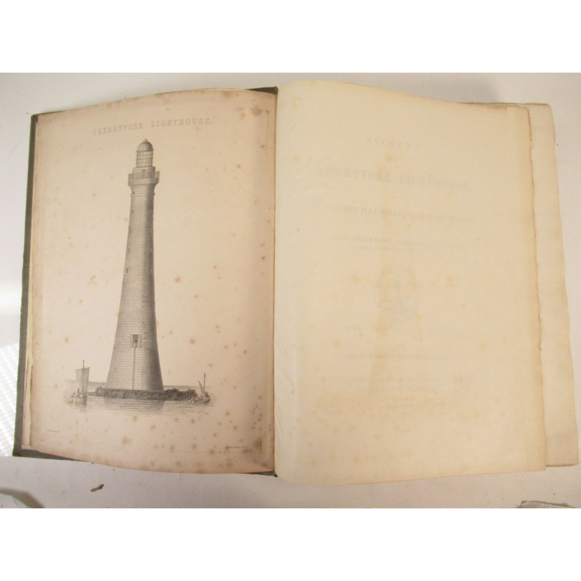 Stevenson, Alan Account of the Skerryvore Lighthouse - Image 2 of 4