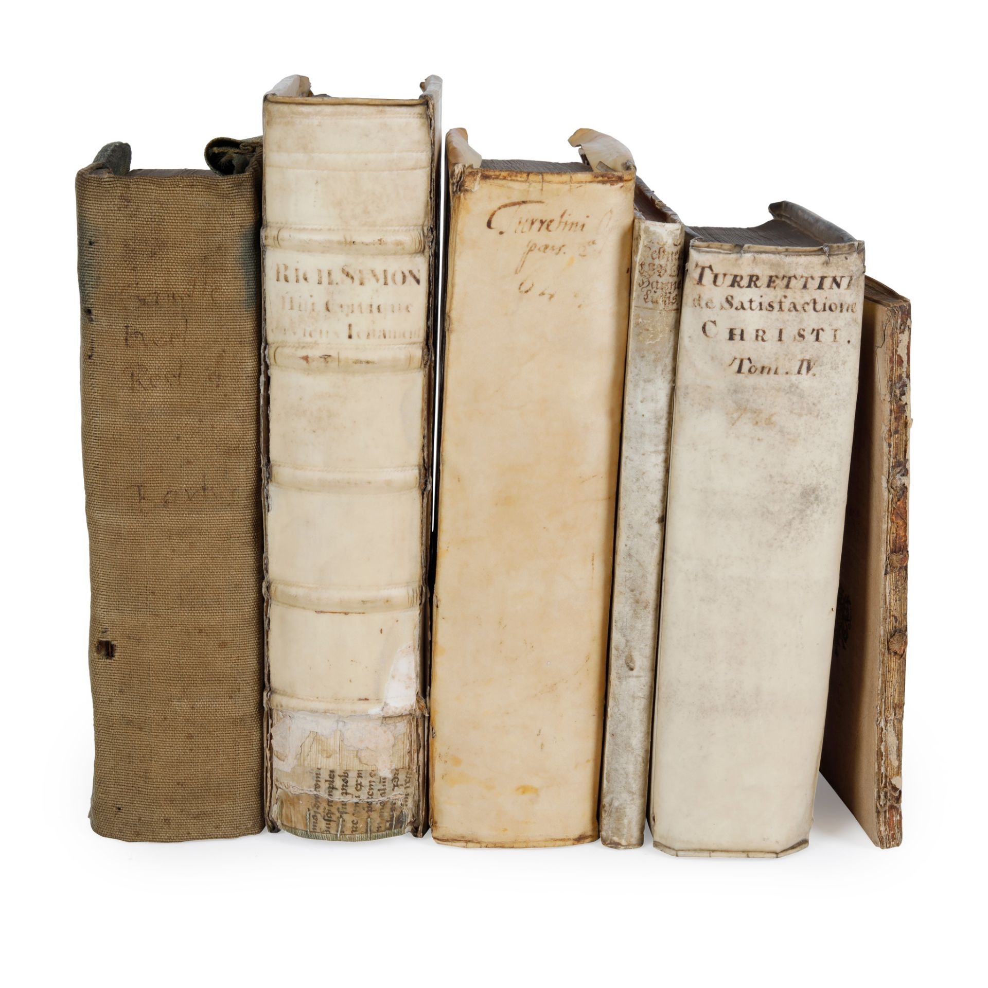 Continental Books, mainly vellum bound 6 volumes, comprising
