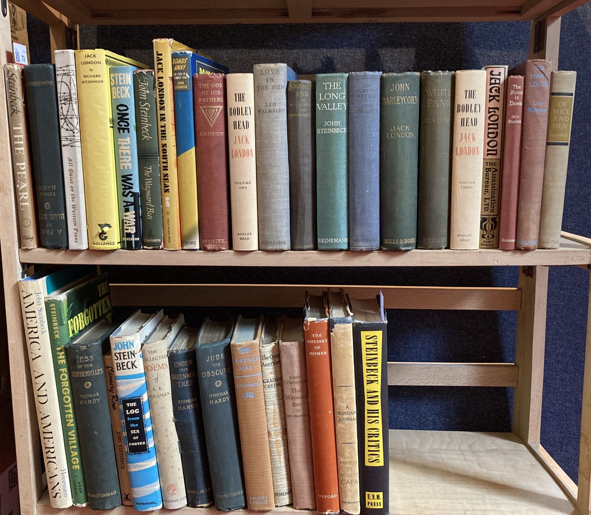 A collection of literature, mainly 20th century 35 books, including