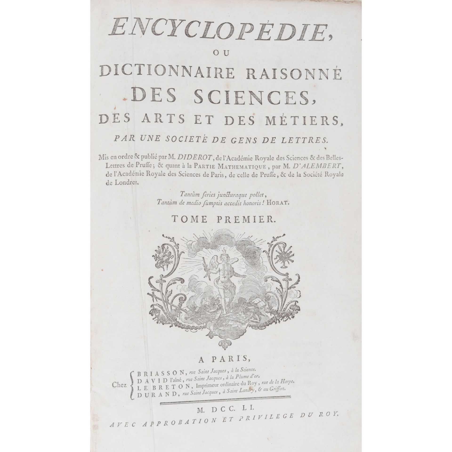 Diderot, Denis - Jean Le Rond D'Alembert Encyclopédie, ou Dictionnaire, Raisonné des Sciences, des - Image 12 of 14