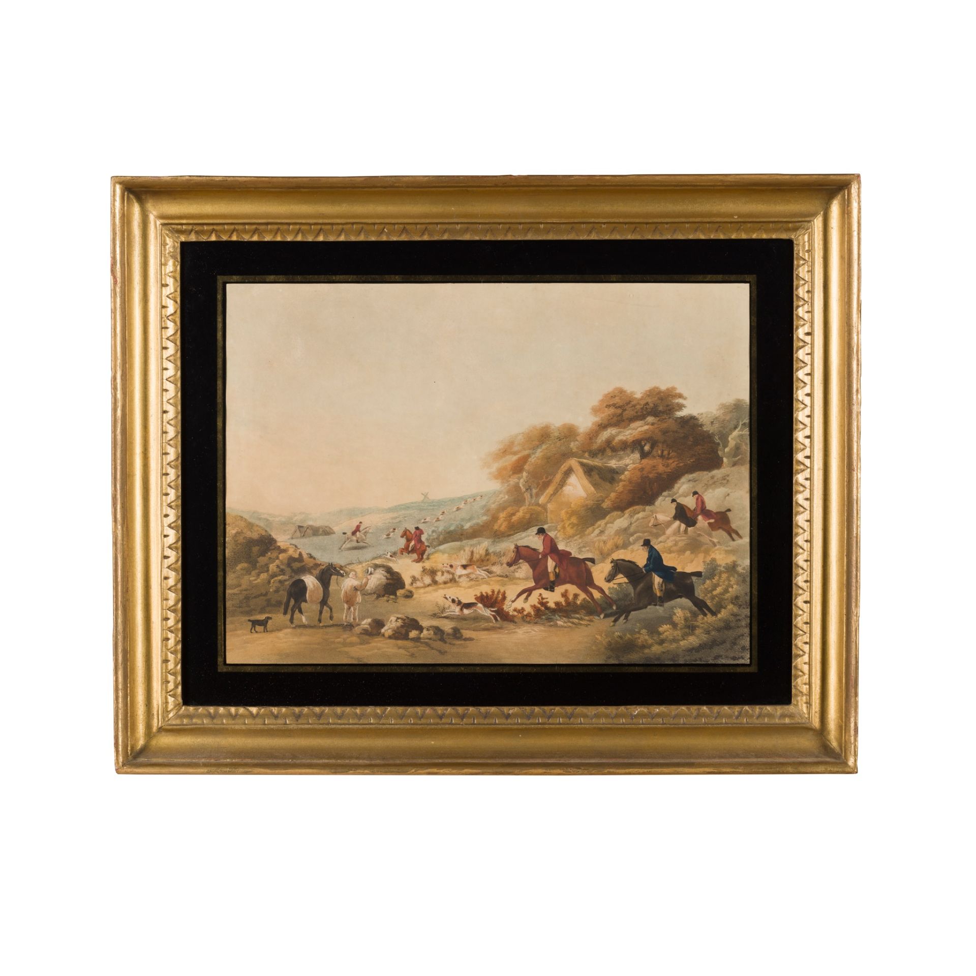 19TH CENTURY ENGLISH SCHOOL HUNTING SCENE