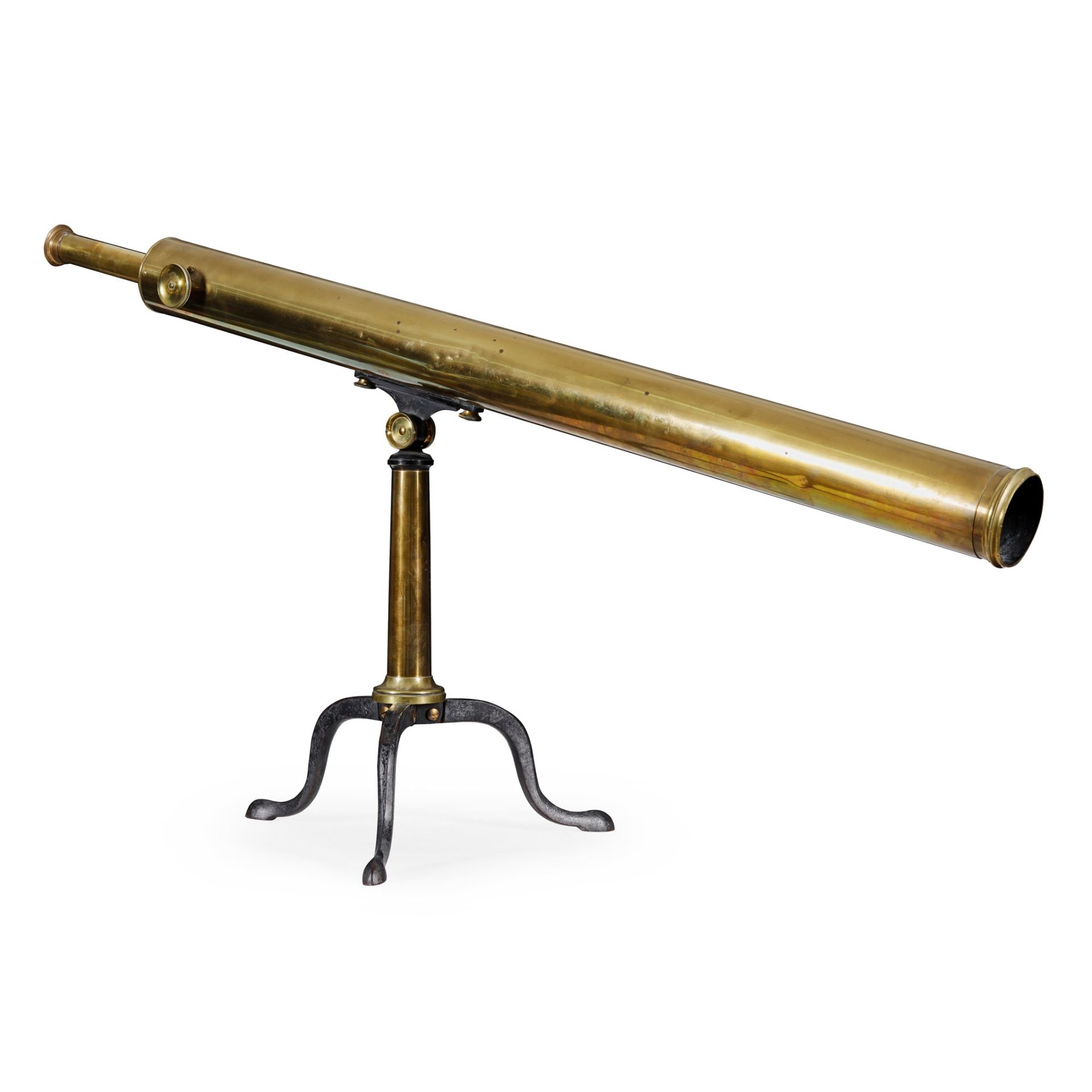 BRASS TELESCOPE AND STAND, BY WATSON & SONS, LONDON EARLY 20TH CENTURY