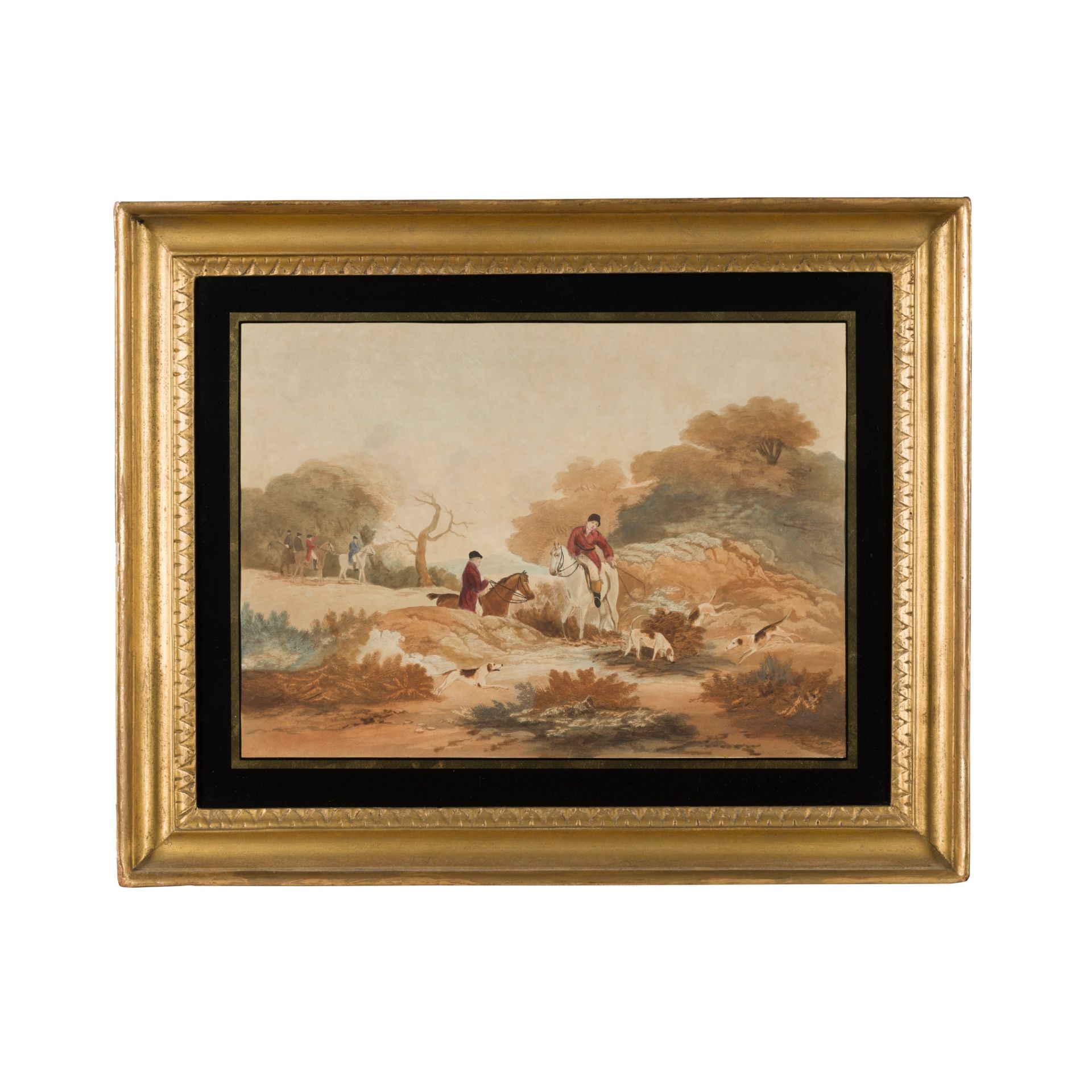 19TH CENTURY ENGLISH SCHOOL HUNTING SCENE - Bild 3 aus 4