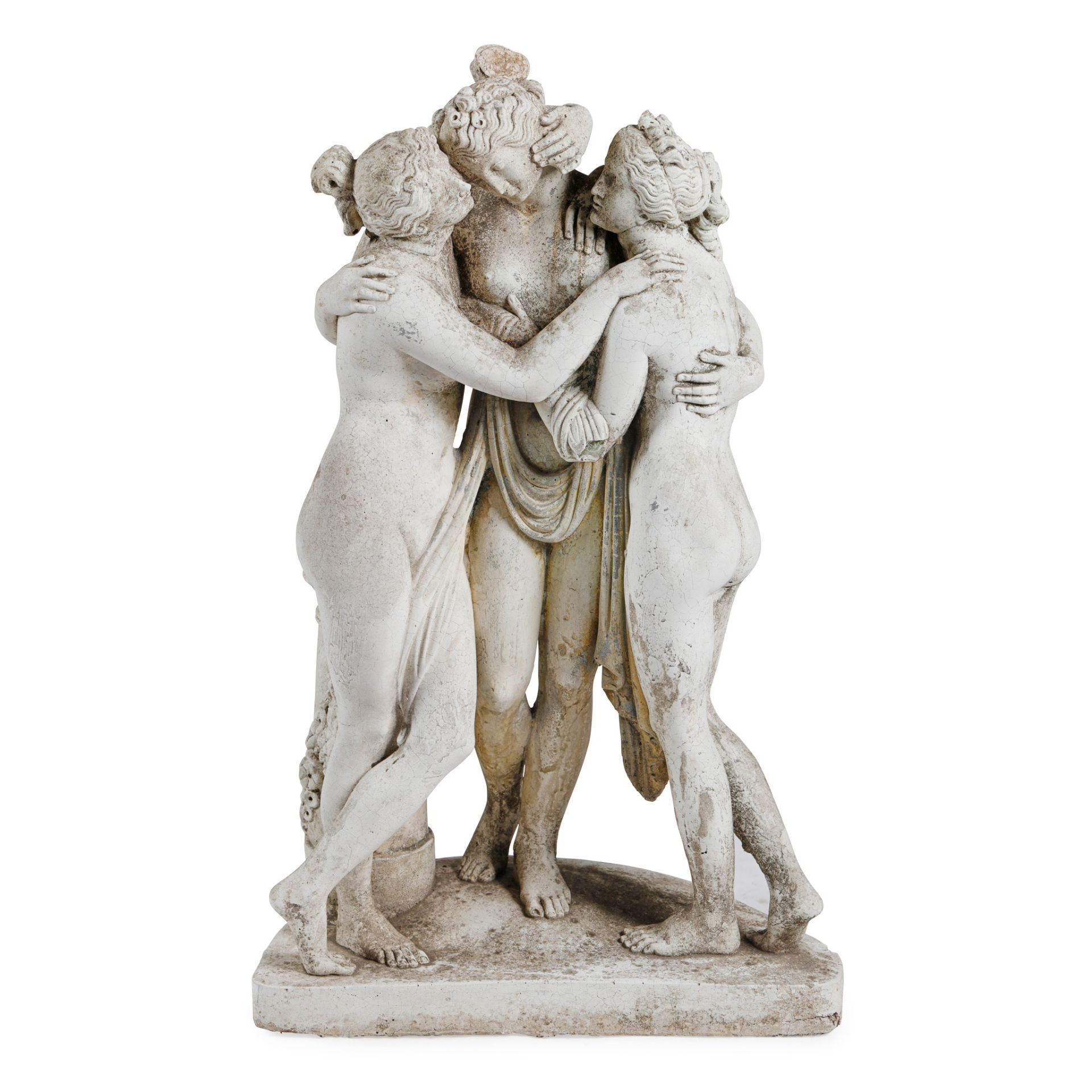 AFTER CANOVA, COMPOSITION FIGURE GROUP OF THE THREE GRACES MODERN