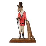 TAXIDERMY ANTHROPOMORPHIC FOX 20TH CENTURY