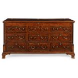 GEORGE III OAK MULE CHEST LATE 18TH/EARLY 19TH CENTURY