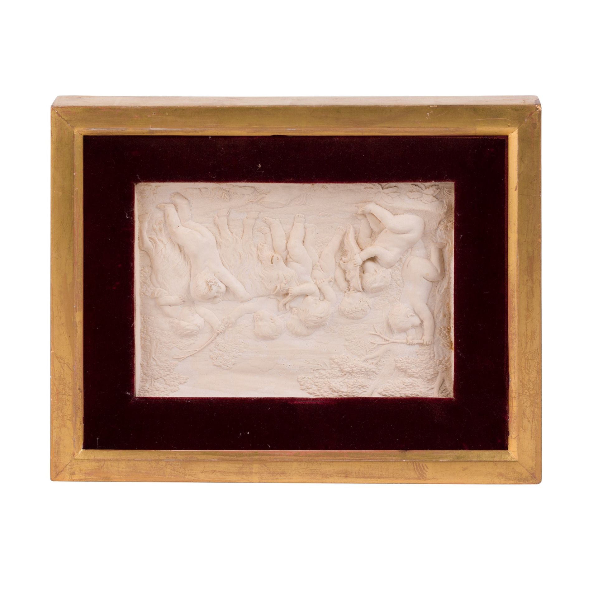 FIVE FRAMED PLASTER RELIEF PLAQUES - Bild 3 aus 6