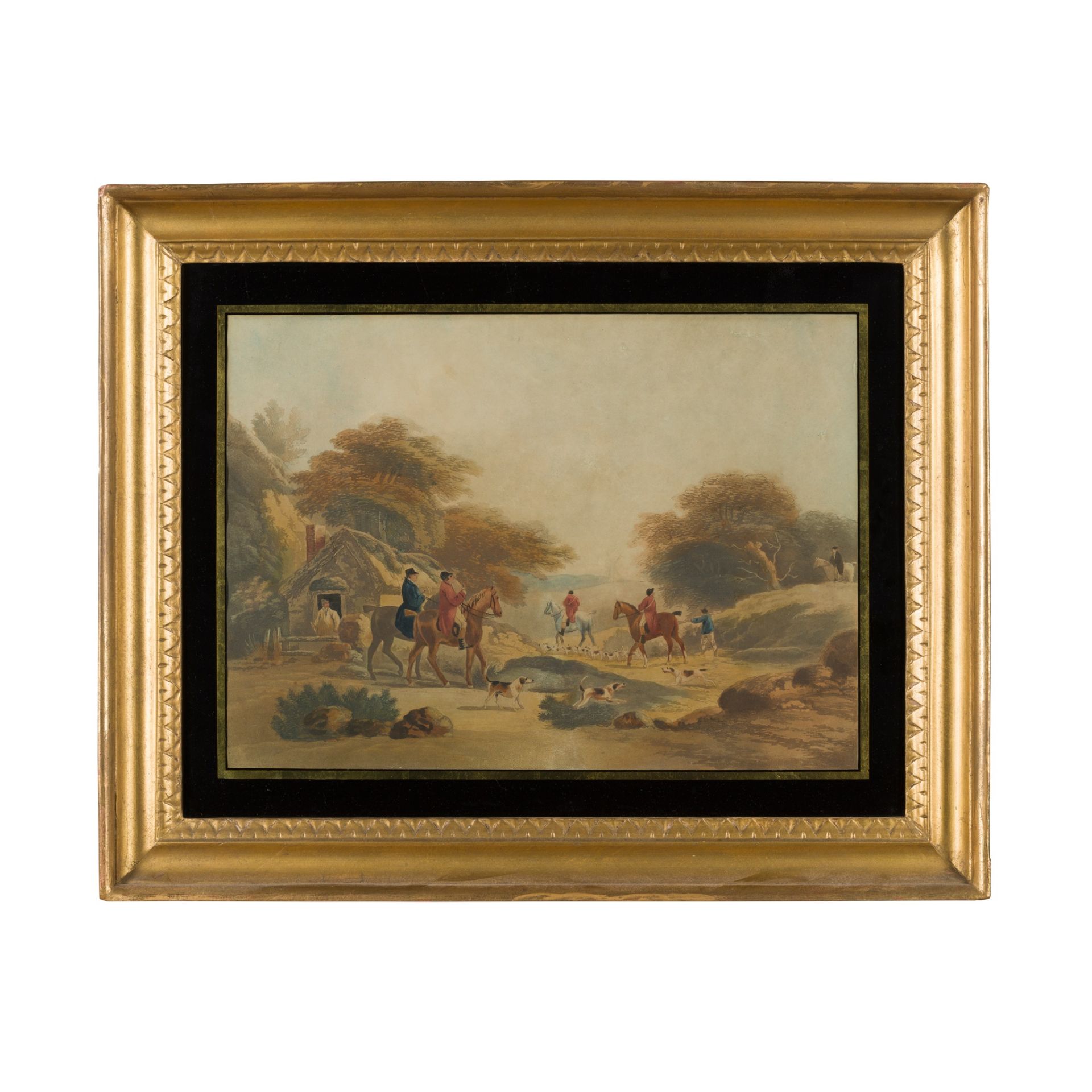 19TH CENTURY ENGLISH SCHOOL HUNTING SCENE - Bild 2 aus 4