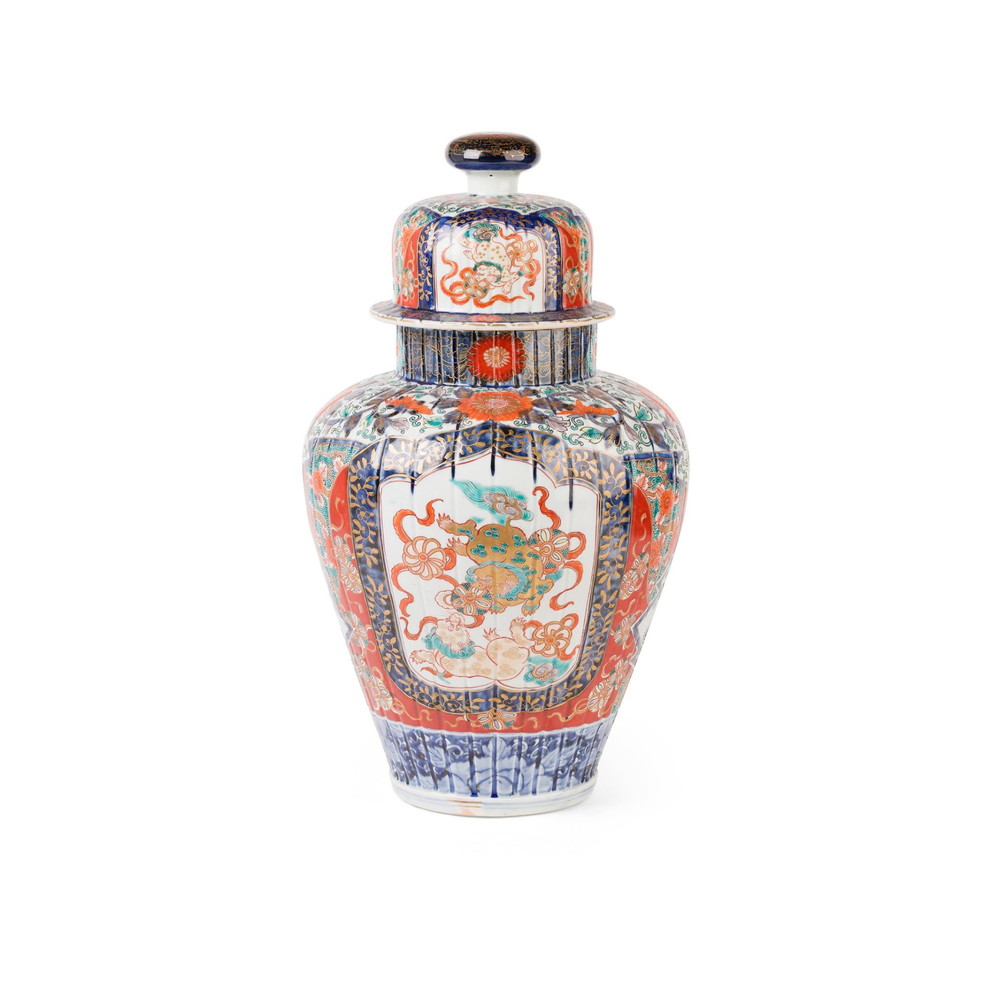 JAPANESE IMARI PORCELAIN COVERED JAR MEIJI PERIOD, LATE 19TH/EARLY 20TH CENTURY