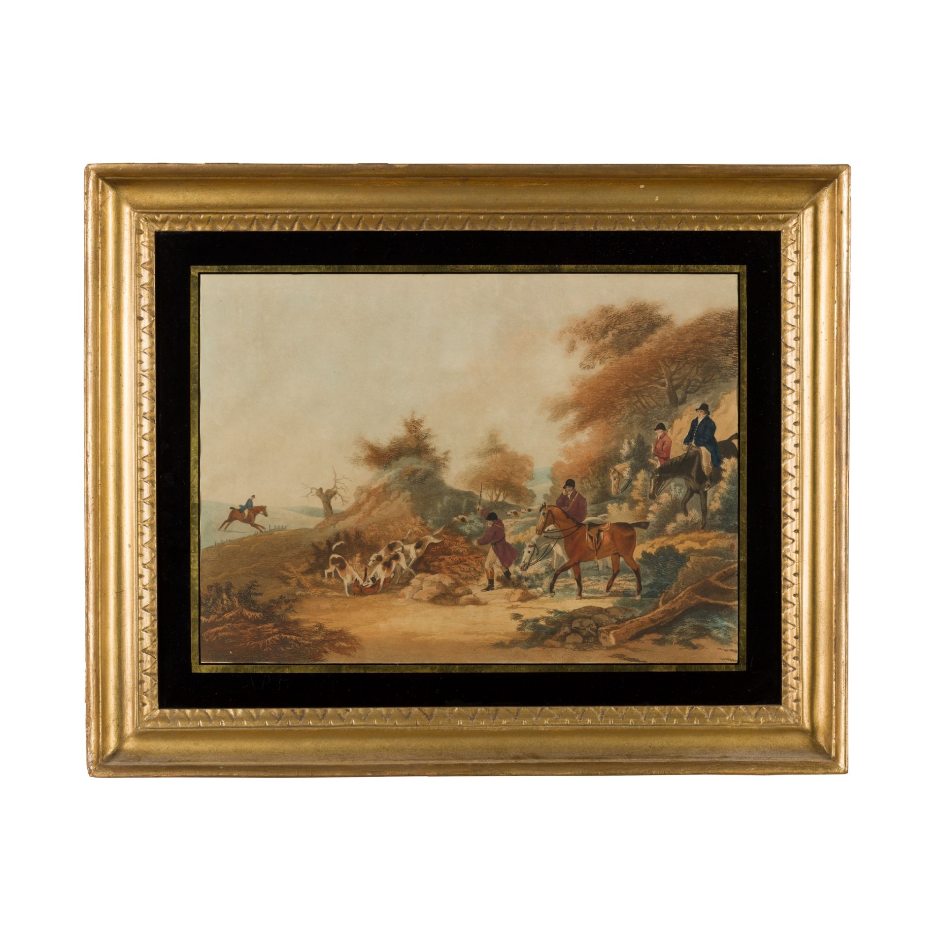 19TH CENTURY ENGLISH SCHOOL HUNTING SCENE - Bild 4 aus 4