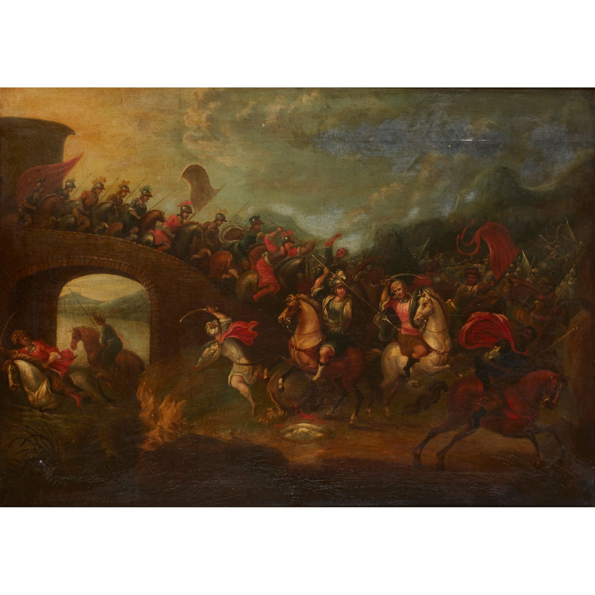 CIRCLE OF FRANS FRANCKEN BATTLE BETWEEN TURKS AND GREEKS