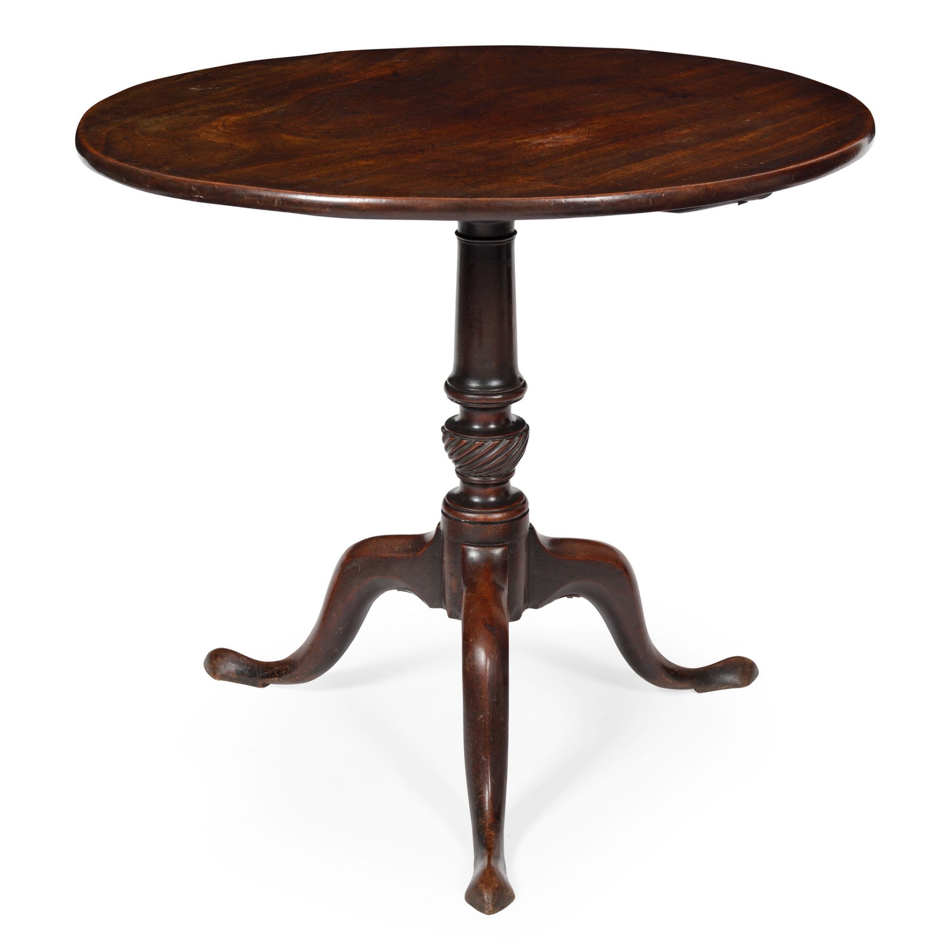 GEORGE III MAHOGANY TRIPOD TABLE LATE 18TH CENTURY