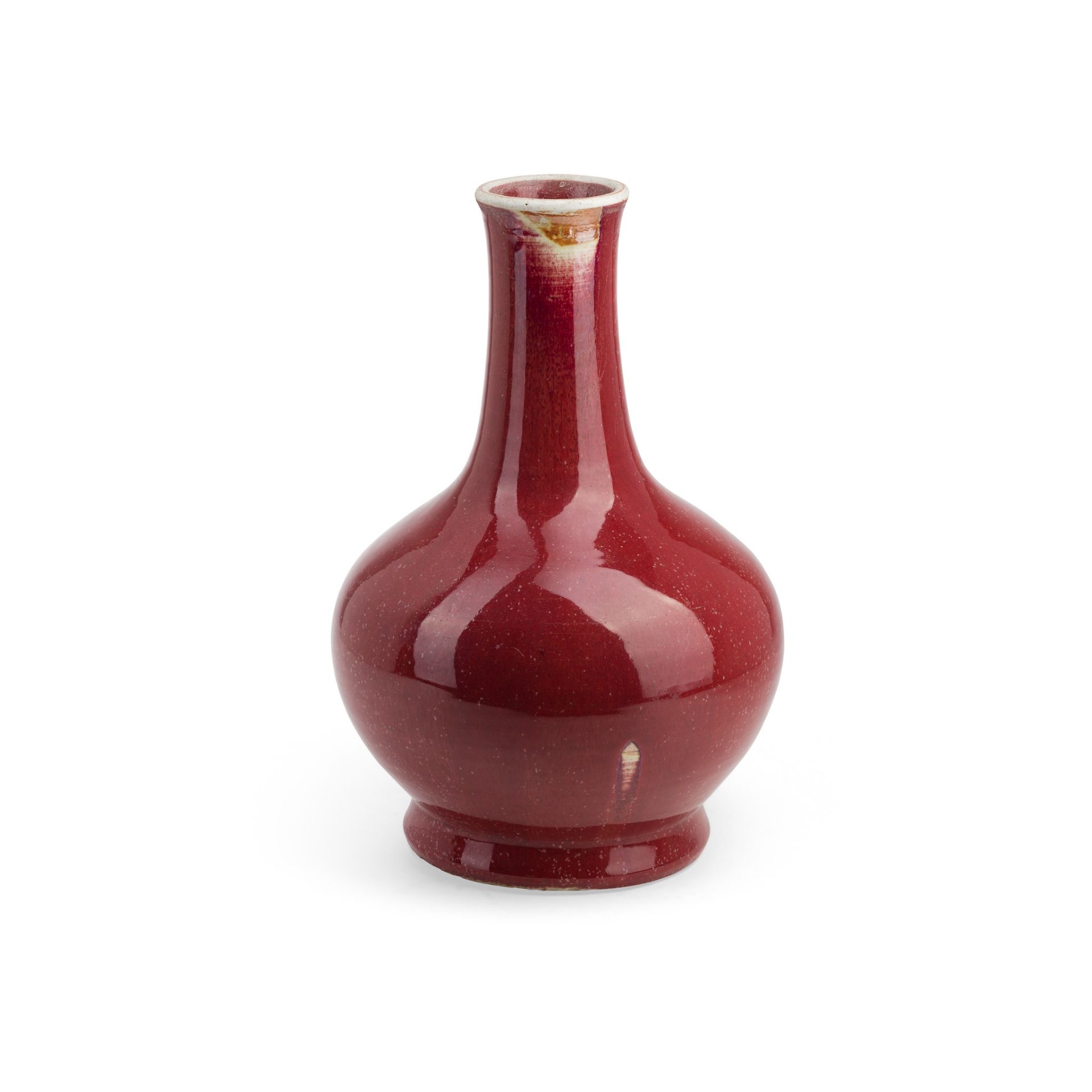 CHINESE COPPER-RED GLAZED PORCELAIN VASE LATE QING DYNASTY/REPUBLIC PERIOD, 19TH/20TH CENTURY