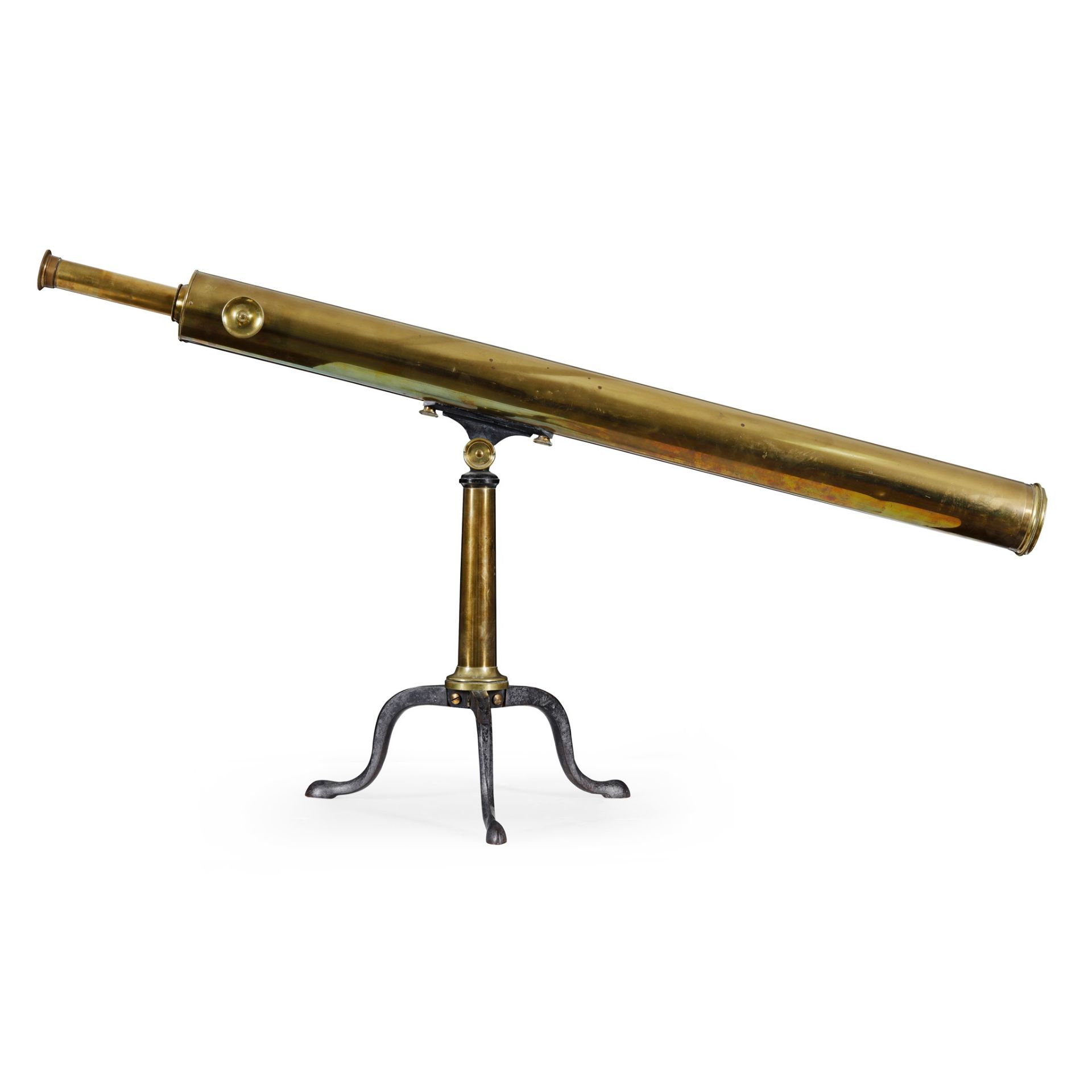BRASS TELESCOPE AND STAND, BY WATSON & SONS, LONDON EARLY 20TH CENTURY - Image 2 of 2