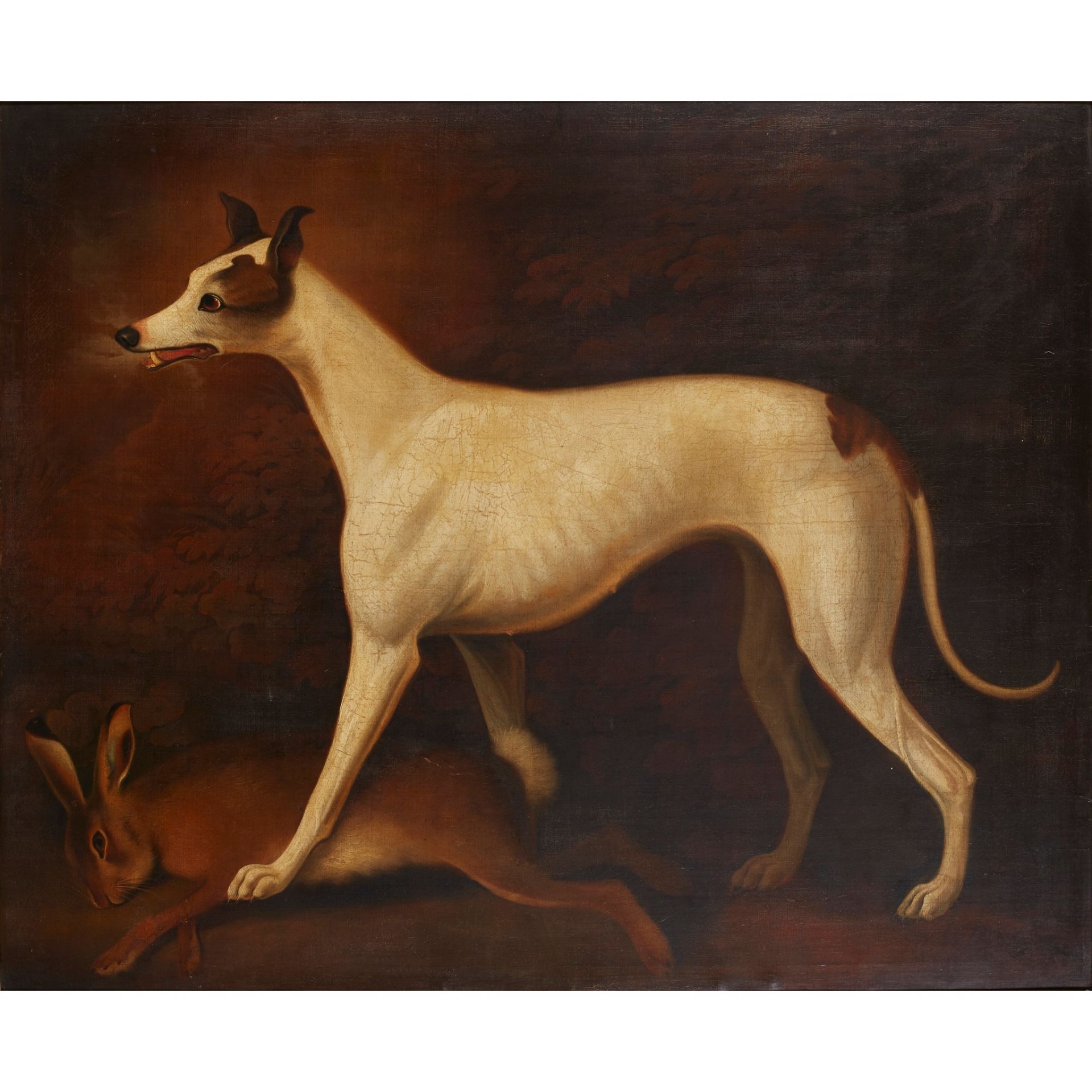 FOLLOWER OF SAWREY GILPIN STUDY OF A GREYHOUND WITH A HARE