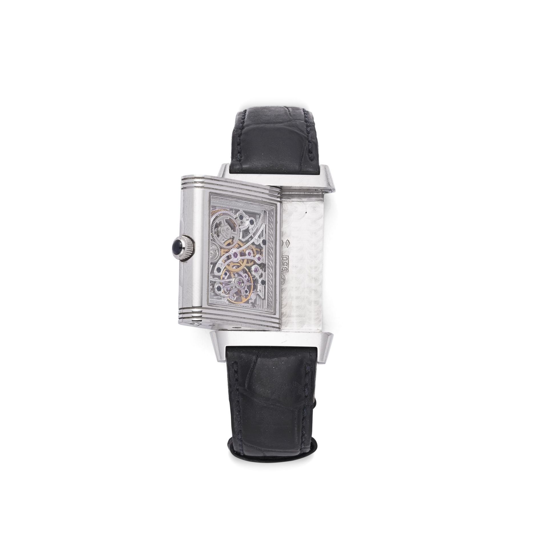 A PLATINUM 'REVERSO' WRISTWATCH, BY JAEGER-LECOULTRE - Bild 2 aus 3