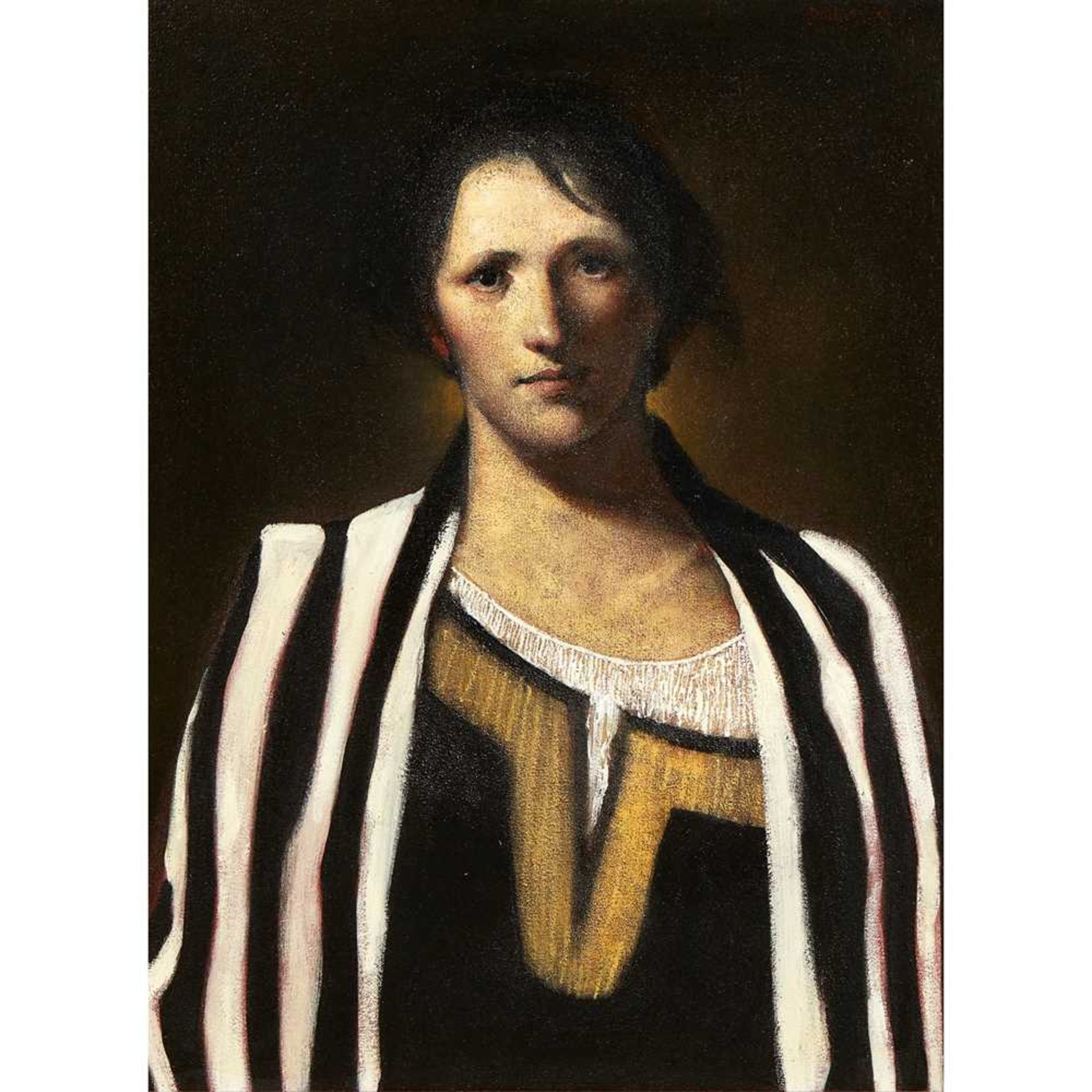 Ray Donley (American 1950-) Women in Striped Cloak, 2004
