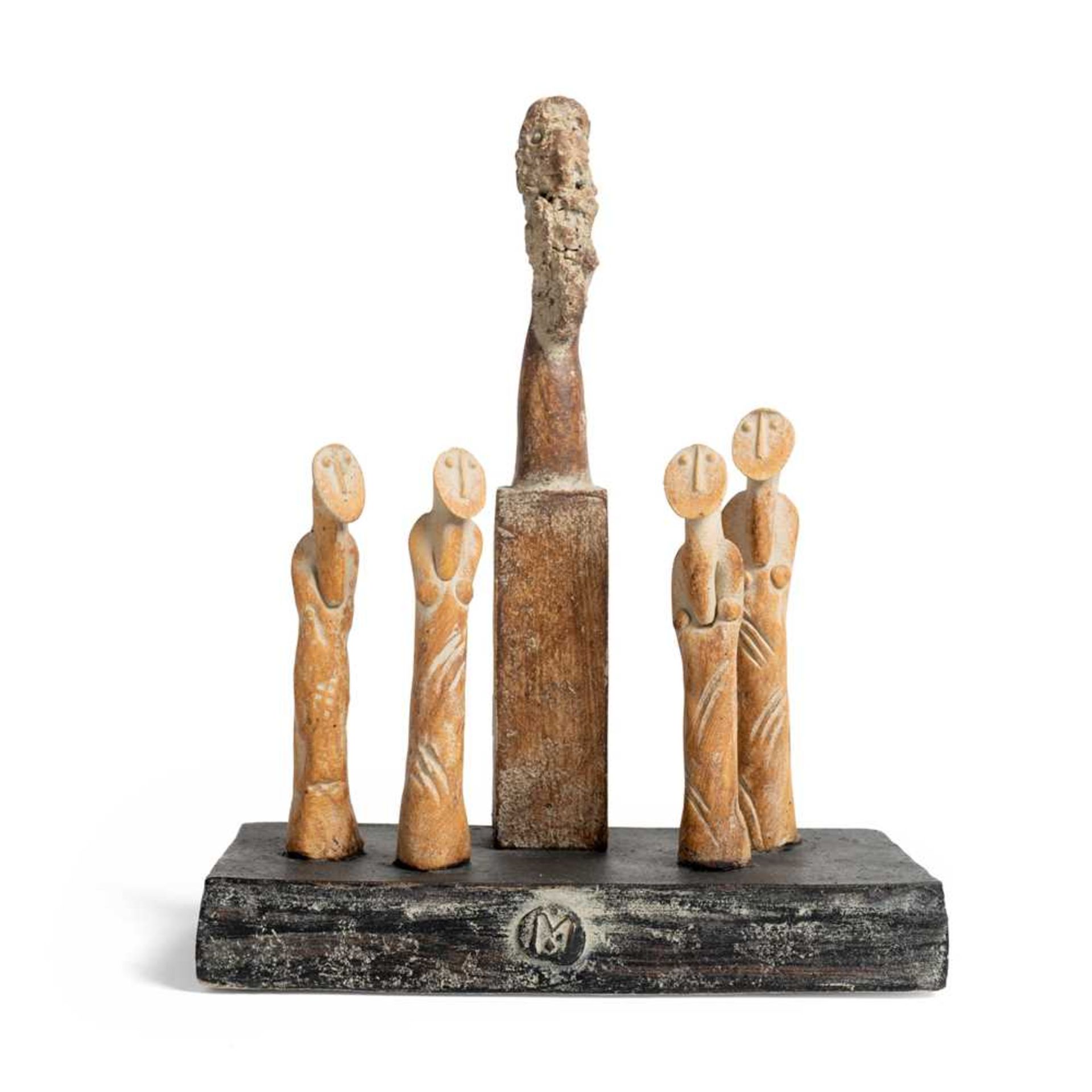 § John Maltby (British 1936-) Four Figures and Sculptural Head