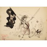 § Ronald Searle C.B.E. R.D.I. (British 1920-2011) The Armed Rising of 1881 from St. Trinian's Story