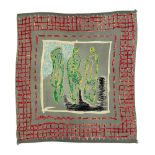 § Henry Moore O.M.,C.H (British 1898-1986) for Ascher Ltd. Three Standing Figures Scarf, circa 1944