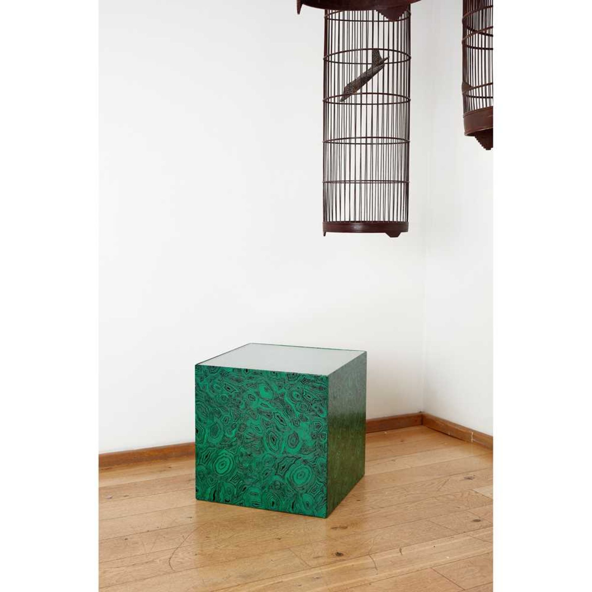 Piero Fornasetti (Italian 1913-1988) 'Malachite Cube' Side Table, 1950s - Image 2 of 3