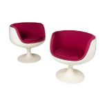 Eero Aarnio (Finnish b.1932-) for Asko Oy Pair of Cognac Chairs