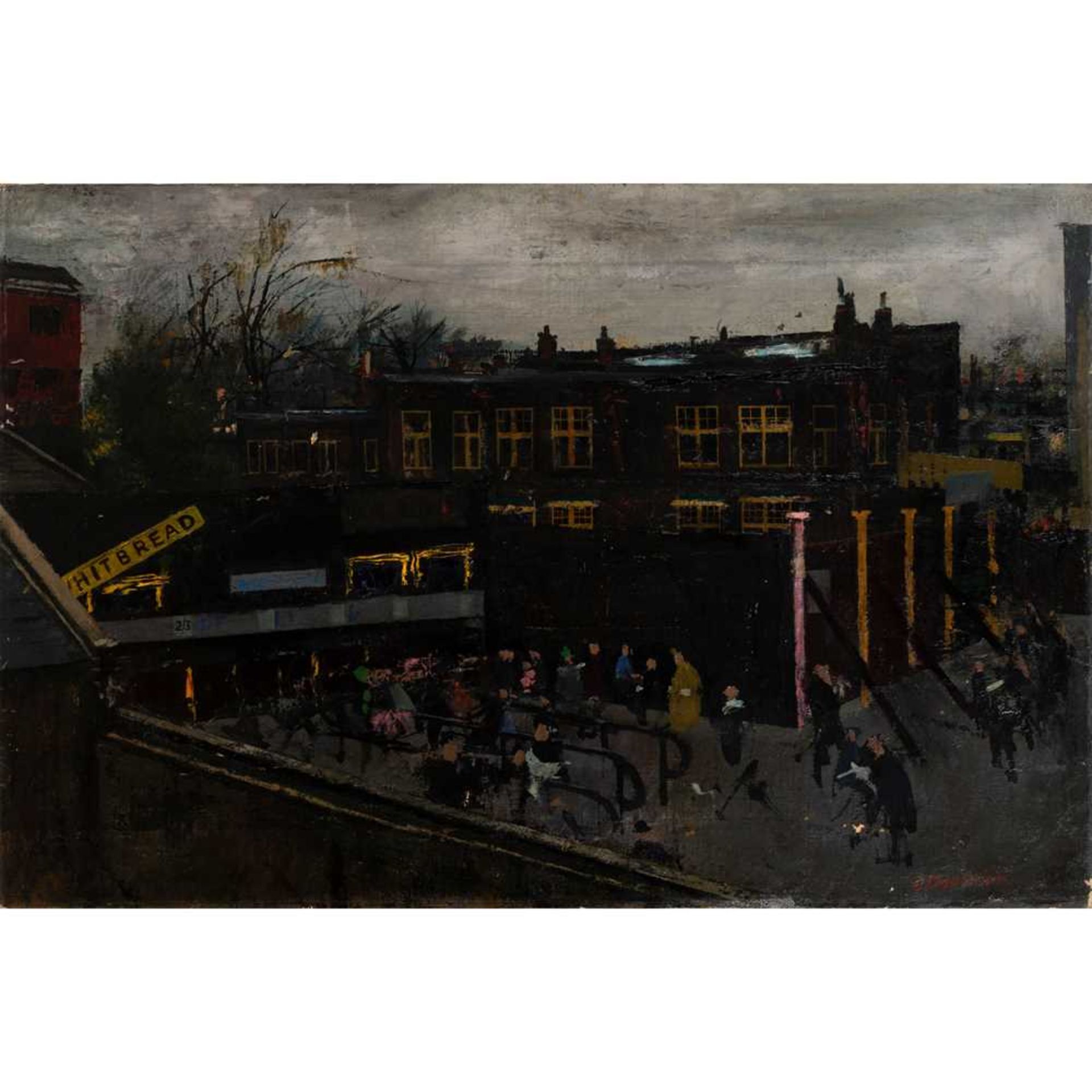 § Christopher Chamberlain (British 1918-1984) Stamford Bridge, Chelsea Football Ground, Fulham Road,