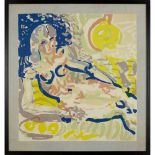 § Patrick Heron C.B.E. (British 1920-1999) for Cresta Silks Reclining Nude Scarf, 1947