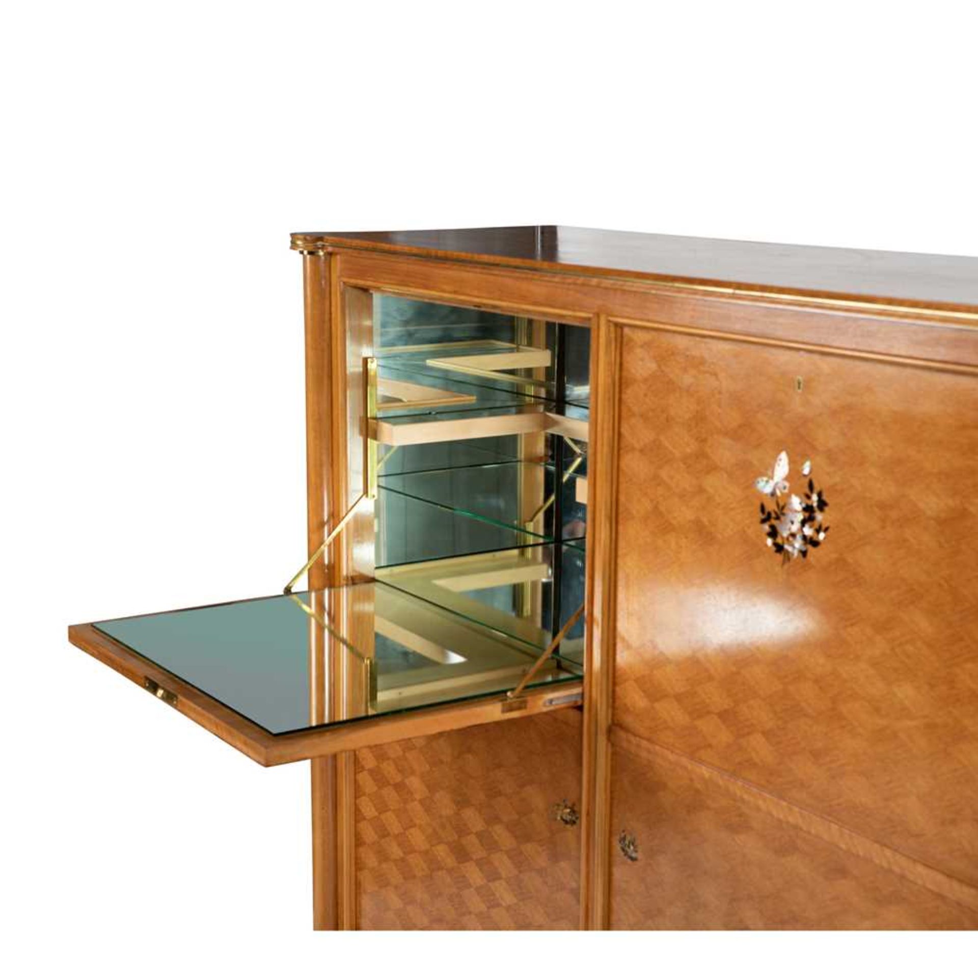 Jules Leleu (French 1883-1961) Drinks/Cocktail Cabinet, 1957 - Bild 4 aus 4