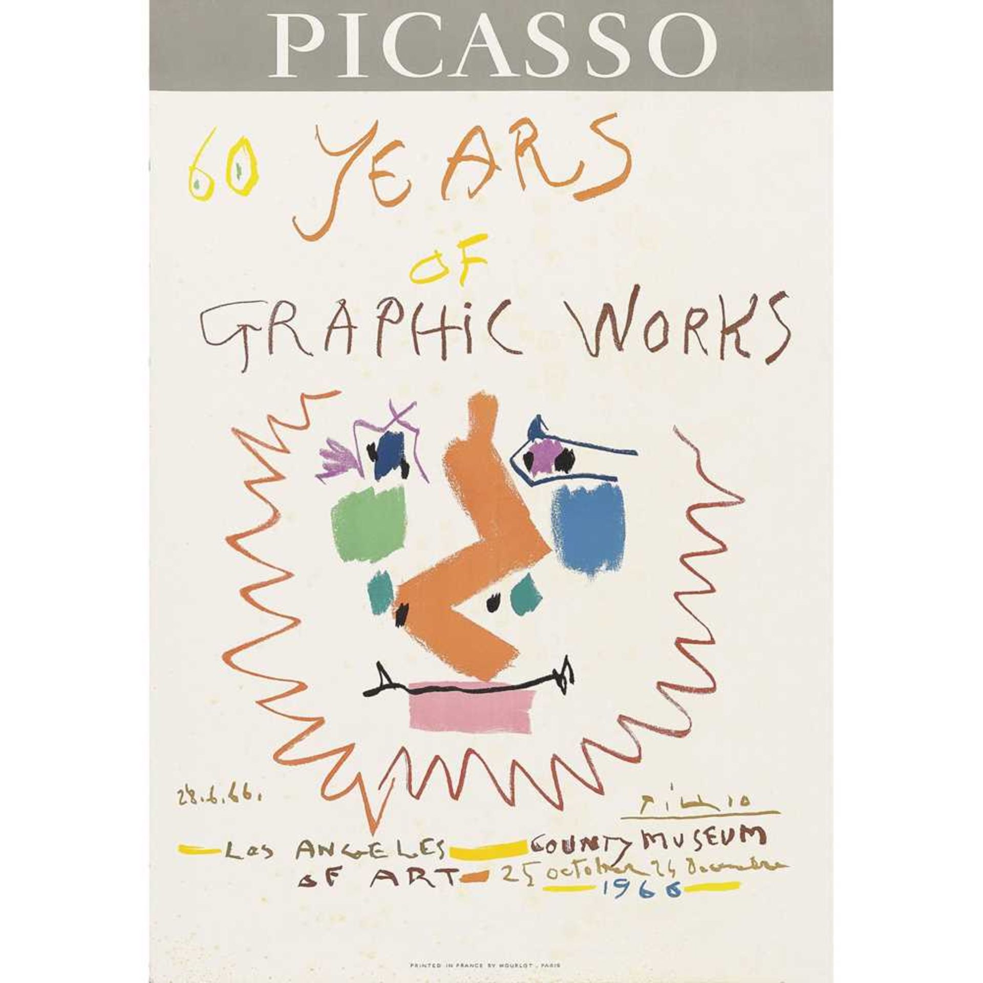 Pablo Picasso (Spanish 1881-1973) (after) Picasso, 60 Years of Graphic Works, LACMA, 1966