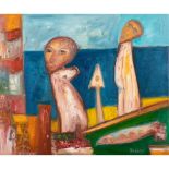 § John Bellany C.B.E., R.A. (British 1942-2013) Two Figures in a Boat