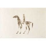 § Dame Elisabeth Frink (British 1930-1993) Small horse and rider, 1970 (Wiseman 40)