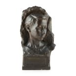 § RICHARD GARBE (1876-1957) BUST OF A BOY, DATED 1907