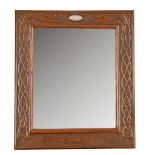 SCOTTISH SCHOOL CELTIC REVIVAL COPPER WALL MIRROR, CIRCA 1900