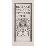 WILLIAM MORRIS, C.F.A. VOYSEY, JAMES MORTON 'SOME HINTS ON PATTERN DESIGN', WITH RARE BOOKPLATE